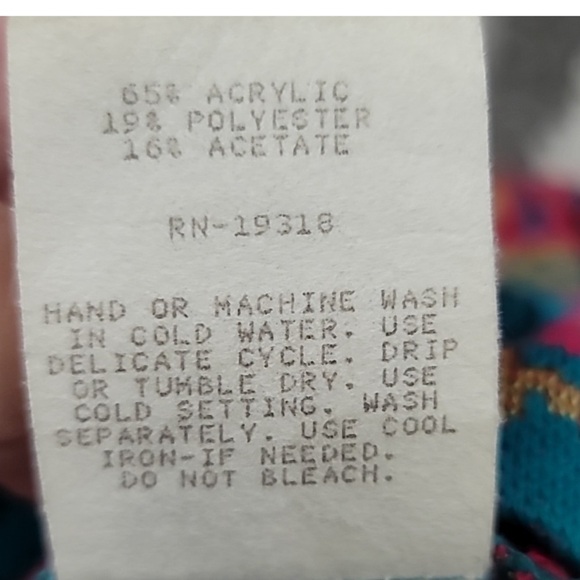 GRAFF CALIFORNIAWEAR Vintage Floral Open Front Cardigan Size 18 - Picture 7 of 7